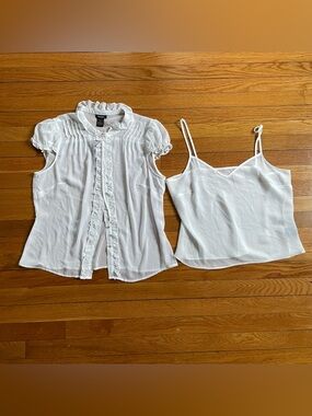 Bob Mackie Studio Sheer 2 Piece Blouse